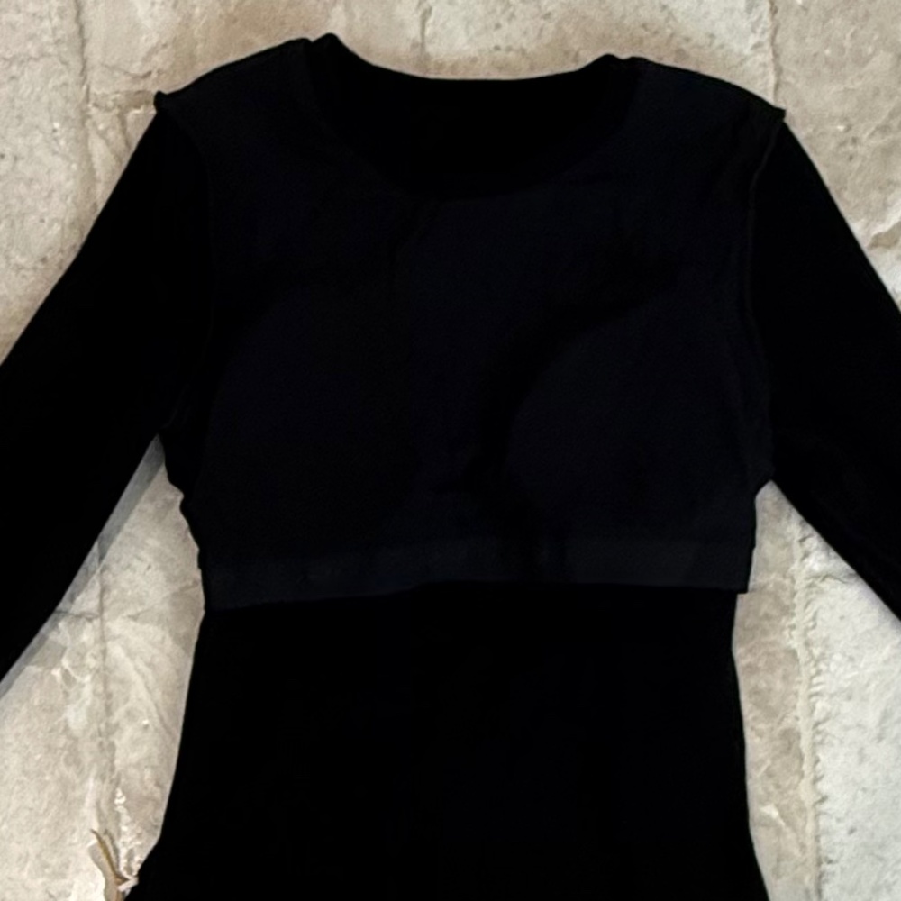 NWT OGL MaxWarm Crewneck Long Sleeve Brami Black (Size M) - Picture 8 of 8